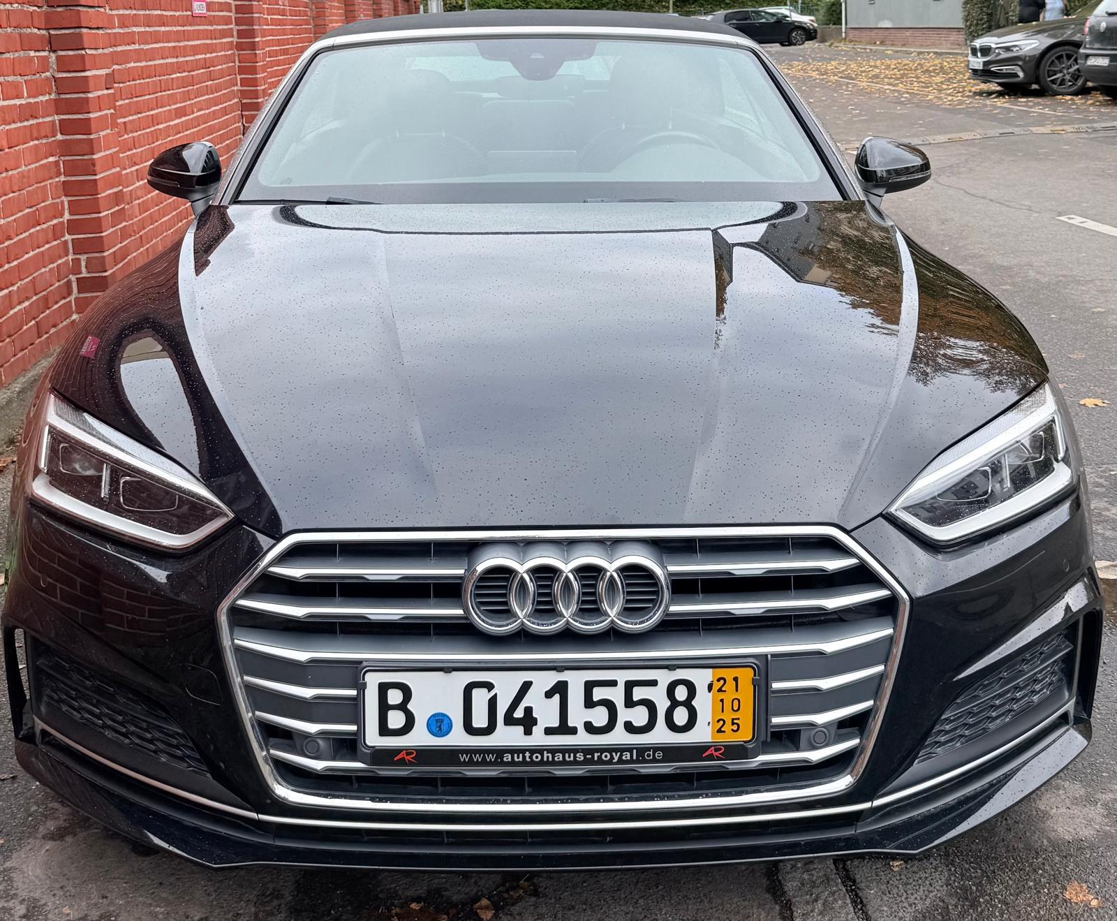 Audi A5 Cabrio nera importata dalla Germania